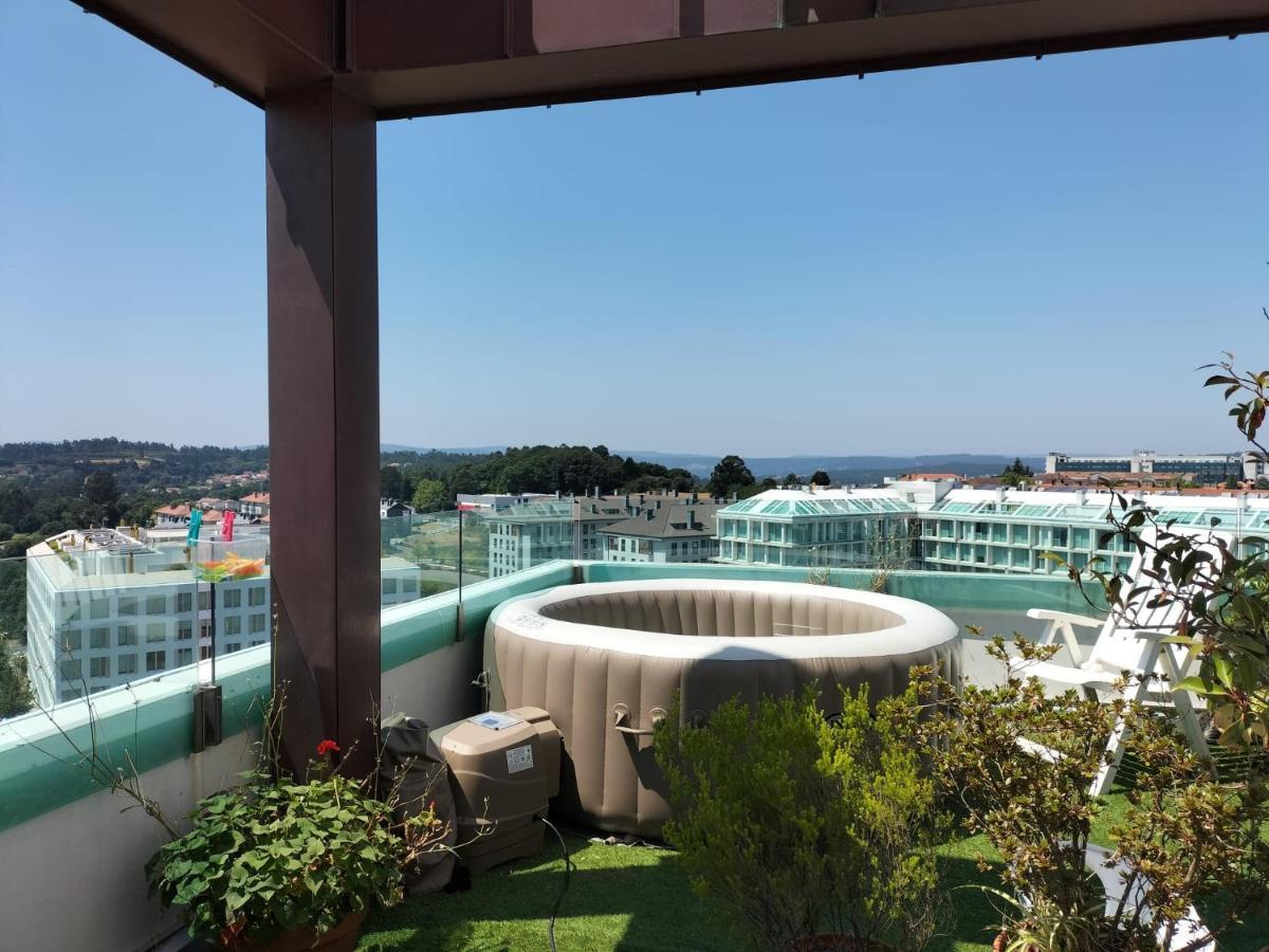 Preciosa Habitacion Suite En Atico Con Terraza Сантьяго-де-Компостела Экстерьер фото